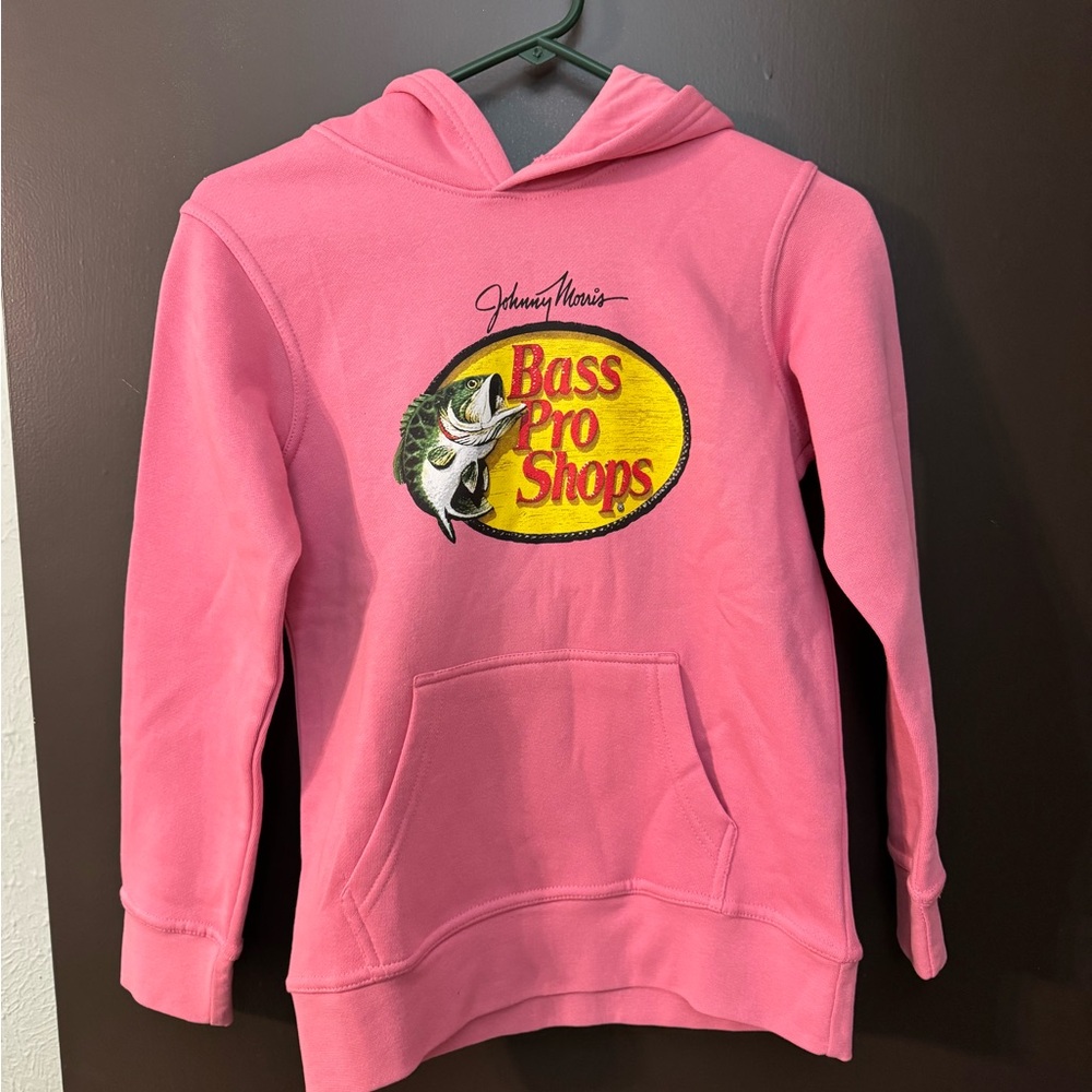 Bass Pro Shops Kids Hoodie in Pink with Logo